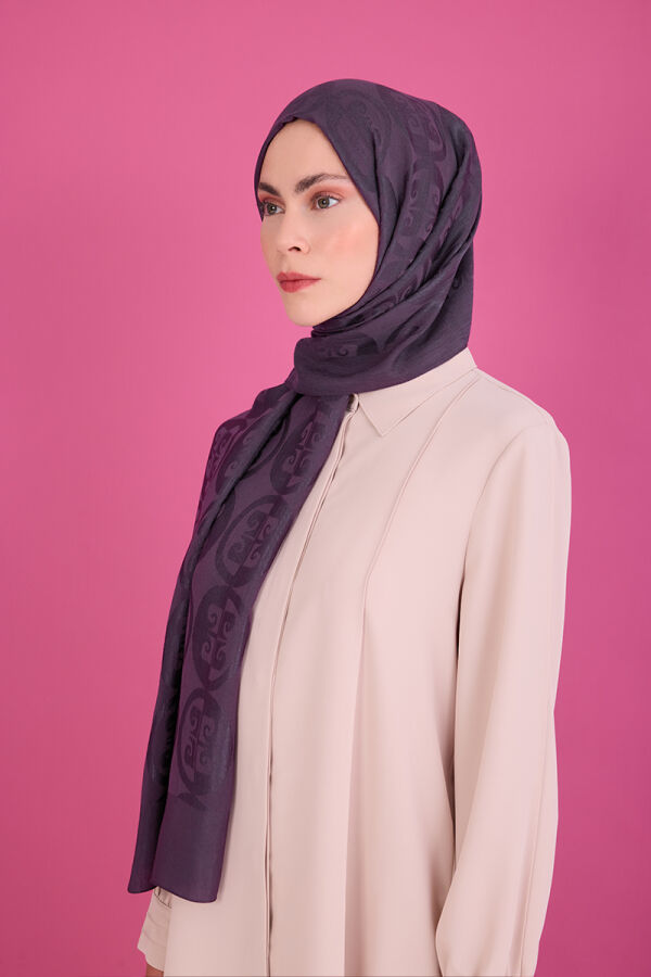 Mor 75 X 190 Naia Rivela Şal - Pierre Cardin (1)