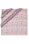 Mor 90X90 İpek Twill Eşarp - 1