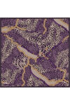 Mor 90X90 İpek Twill Eşarp 