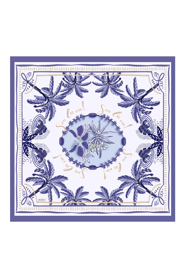 Mor 90X90 Pure Touch Eşarp - 1