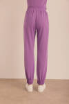 Mor Logo Detaylı Jogger Eşofman Altı - 7