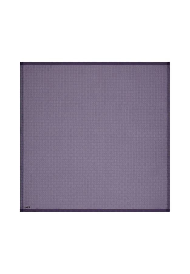 Mor Monogram Jakar Eşarp - 1