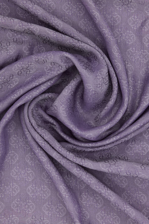 Mor Monogram Jakar Eşarp - 2
