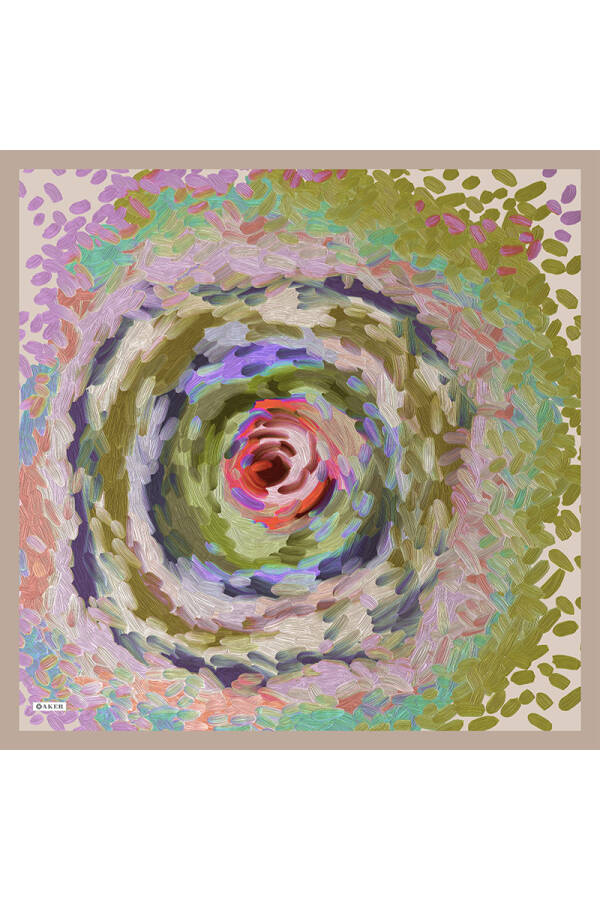 Fırça Desenli Soft Touch Eşarp - Aker