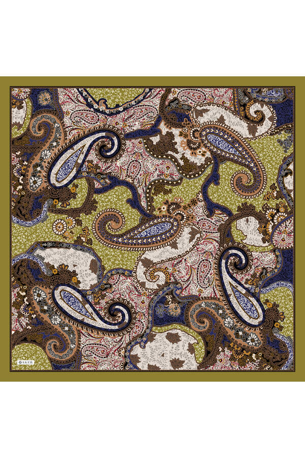 Etnik Desenli Soft Touch Eşarp - Aker