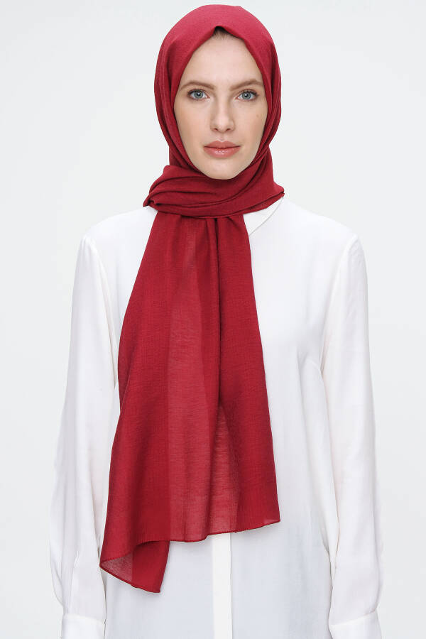 Bordo 70X190 Mozaik Şal - 1