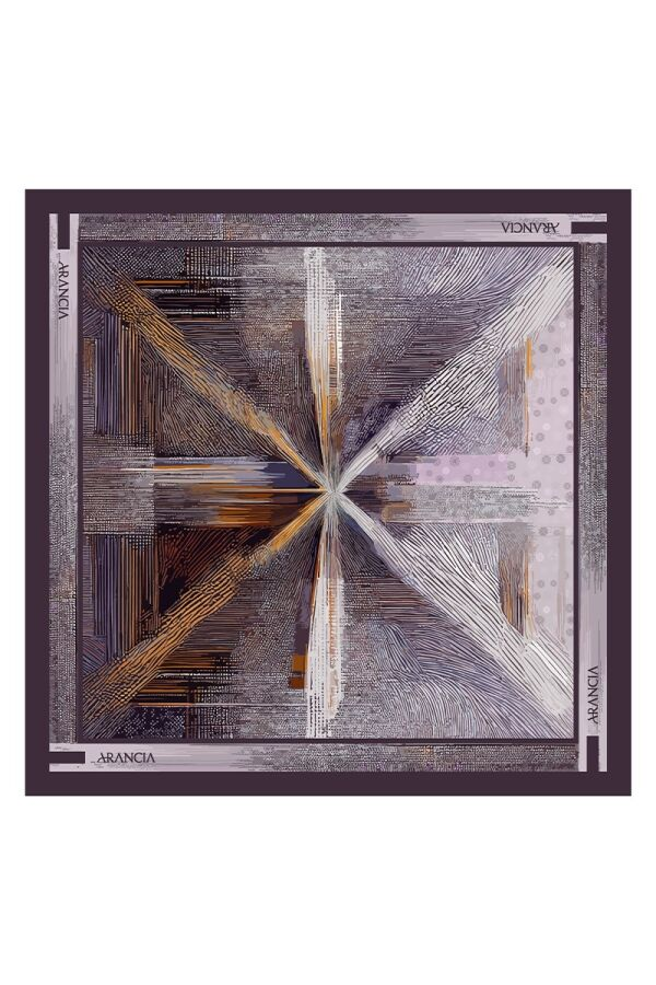 Mürdüm 45 X 45 İpek Twill Fular - Arancia