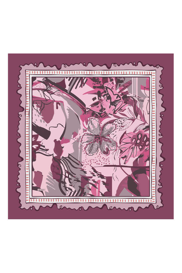 Mürdüm 90X90 Pure Touch Eşarp - ARANCIA