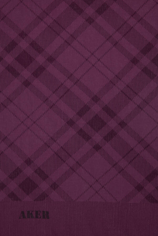 Mürdüm Ekose Şal - 2