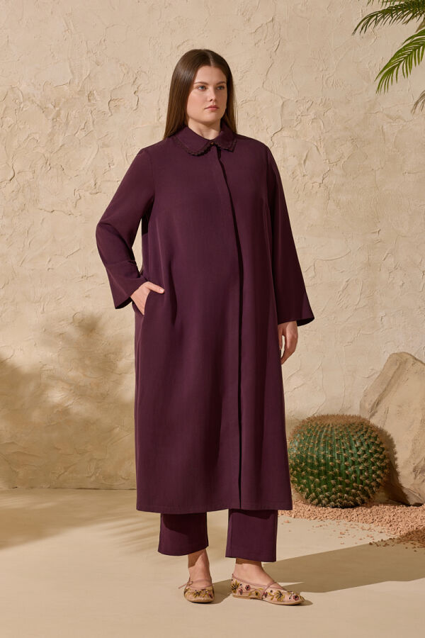 Mürdüm Klasik Uzun Tunik - 4