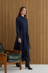 NAVY Tencel Elbise - 2