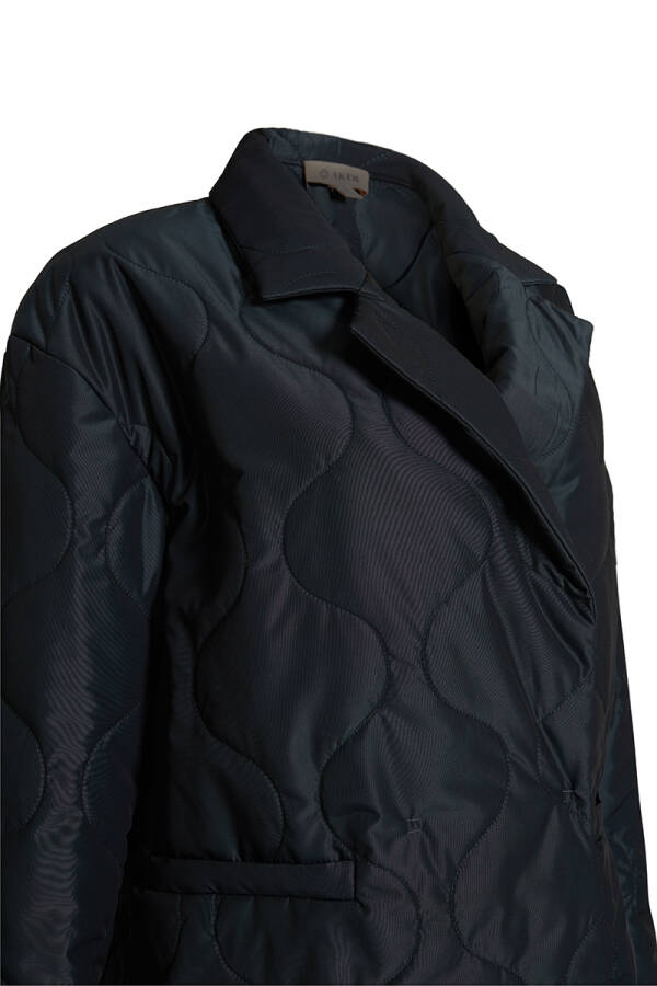 Nefti Tafta Kapitone Blazer Ceket - Aker (1)