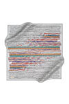 Geometrik Desenli 90X90 Pierre Cardin Krep Saten Eşarp 