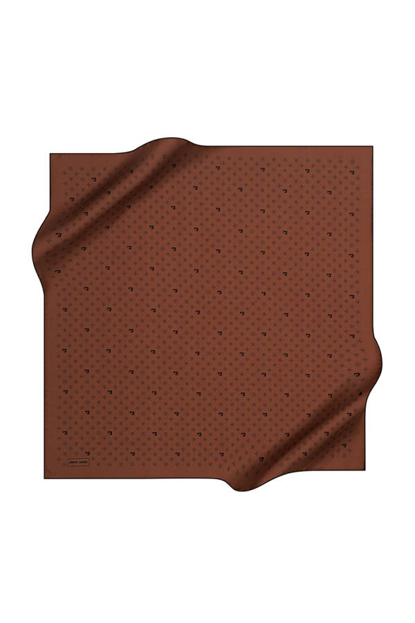 Logo Desenli 90X90 Pierre Cardin Polyester Tivil Eşarp - 1