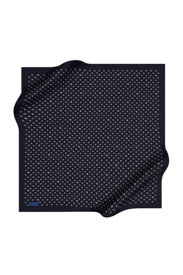 Renkli 90X90 Pierre Cardin Polyester Tivil Eşarp - 1