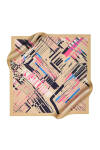 Geometrik Desenli 90X90 Polyester Twill Eşarp 