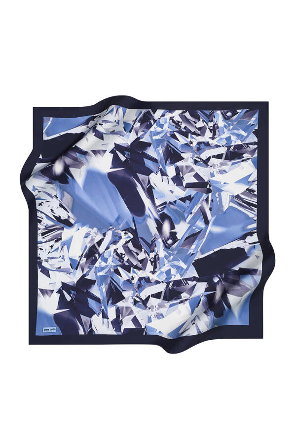 Geometrik Desenli 90X90 Pierre Cardin Polyester Tivil Eşarp - 1
