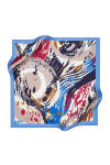 Fırça Desenli 90X90 Polyester Twill Eşarp 