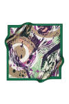 Renkli 90X90 Polyester Twill Eşarp 