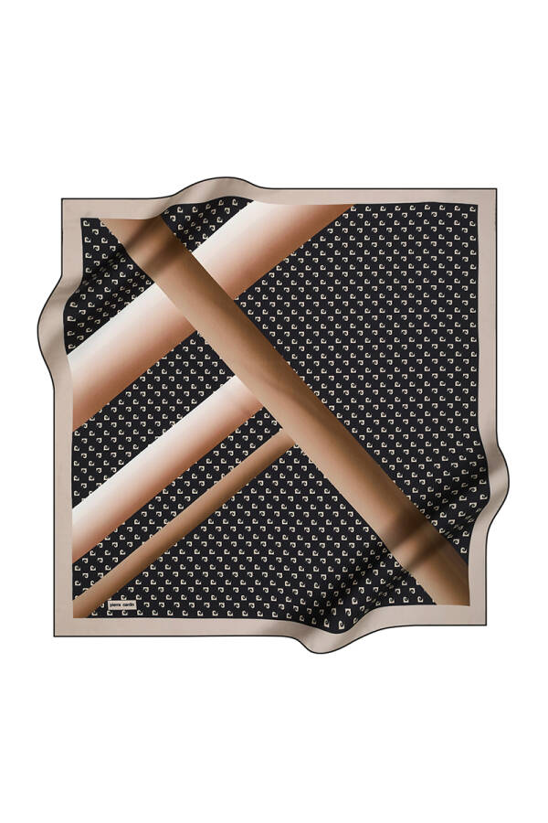 Renkli 90X90 Pierre Cardin Polyester Tivil Eşarp - 1