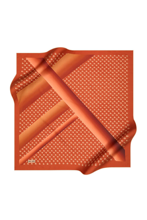 Renkli 90X90 Pierre Cardin Polyester Tivil Eşarp - 1