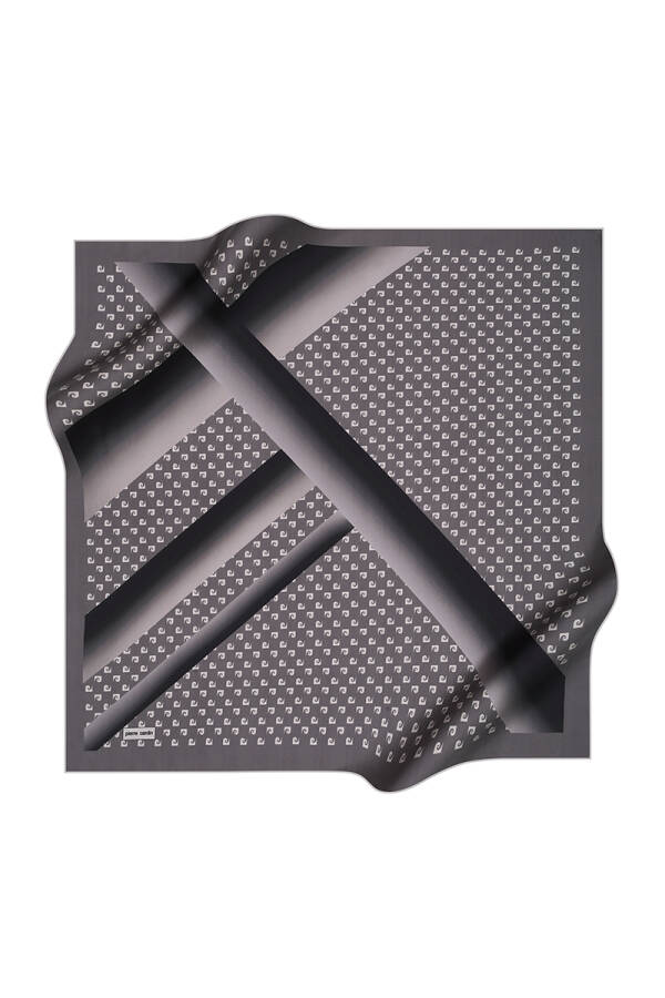 Renkli 90X90 Pierre Cardin Polyester Tivil Eşarp - 1