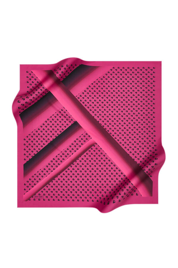 Renkli 90X90 Polyester Twill Eşarp - 1