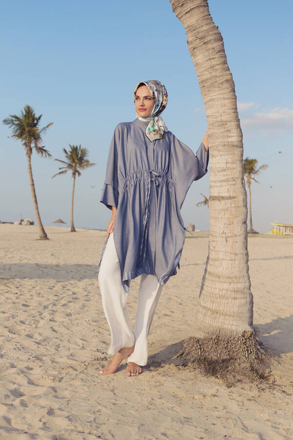 İndigo Pelerin Tunik - 1