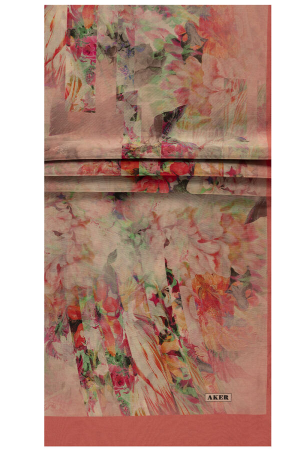 Pembe 75X200 İpek Koton Şal - 1