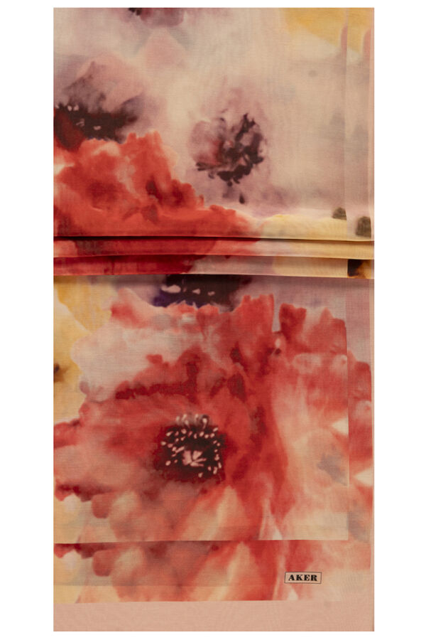 Pembe 75X200 İpek Koton Şal - 1