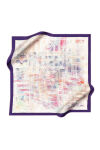 Pembe 90X90 İpek Krep Saten Eşarp 