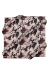 Pembe 90X90 İpek Krep Saten Eşarp - 1
