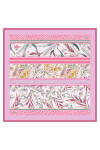 Pembe 90X90 İpek Twill Eşarp 