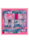 Pembe 90X90 İpek Twill Eşarp 