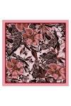 Pembe 90X90 İpek Twill Eşarp 