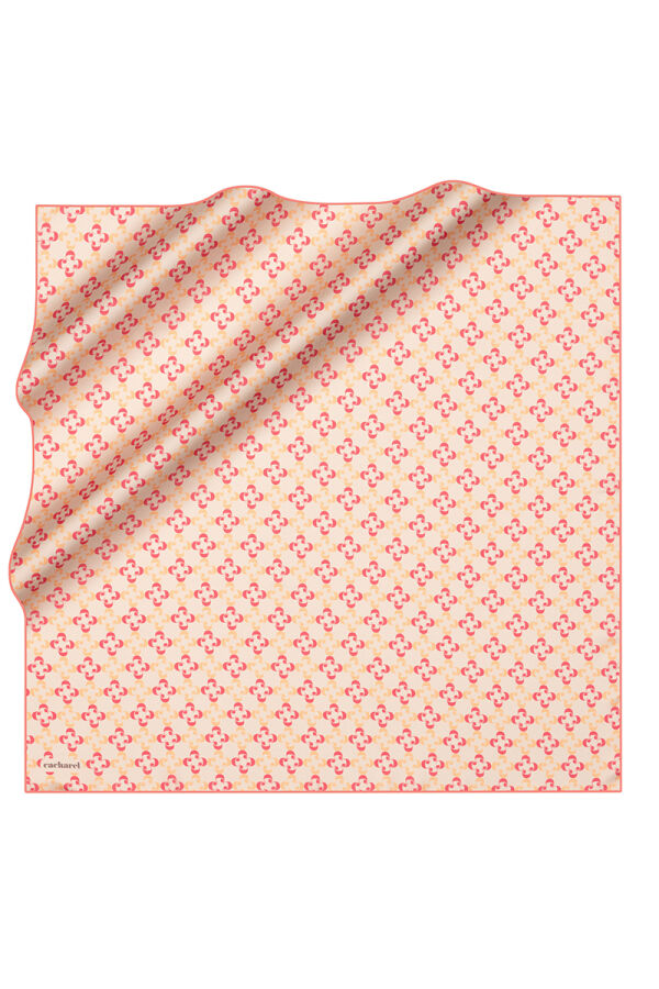 Pembe 90X90 İpek Twill Eşarp - Cacharel