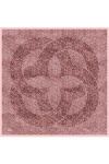 Pembe 90X90 İpek Twill Eşarp 