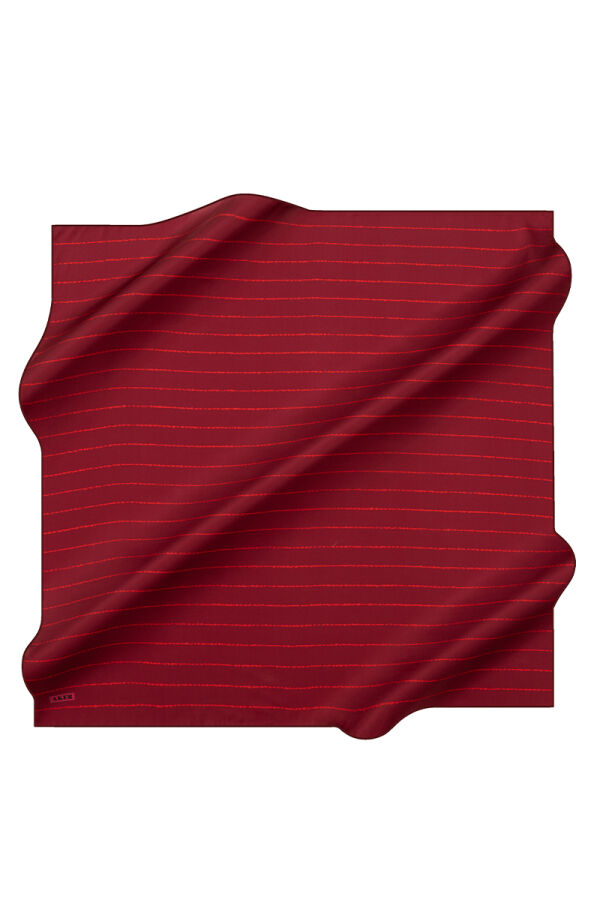 Pembe 90X90 İpek Twill Eşarp - Aker