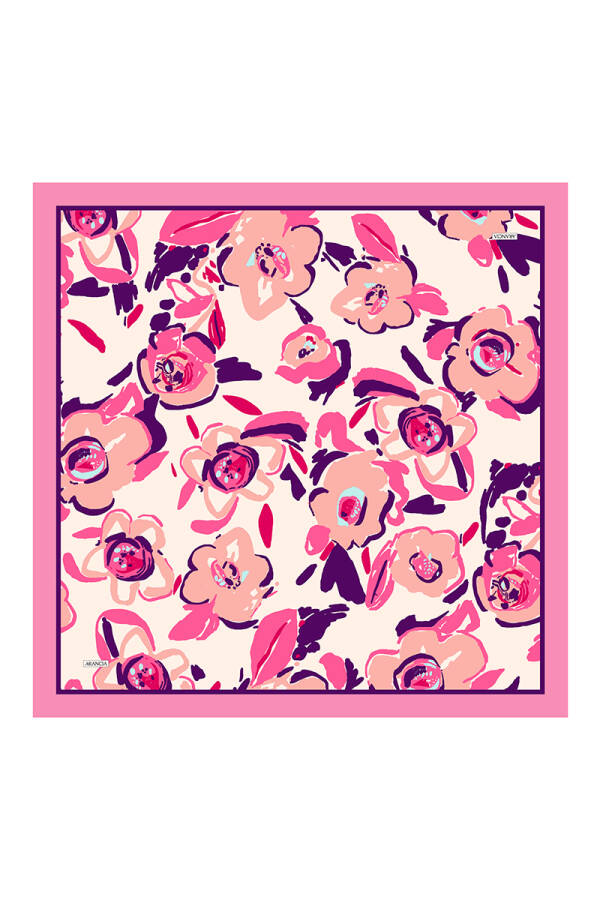 Pembe 90X90 Pure Touch Eşarp - 1