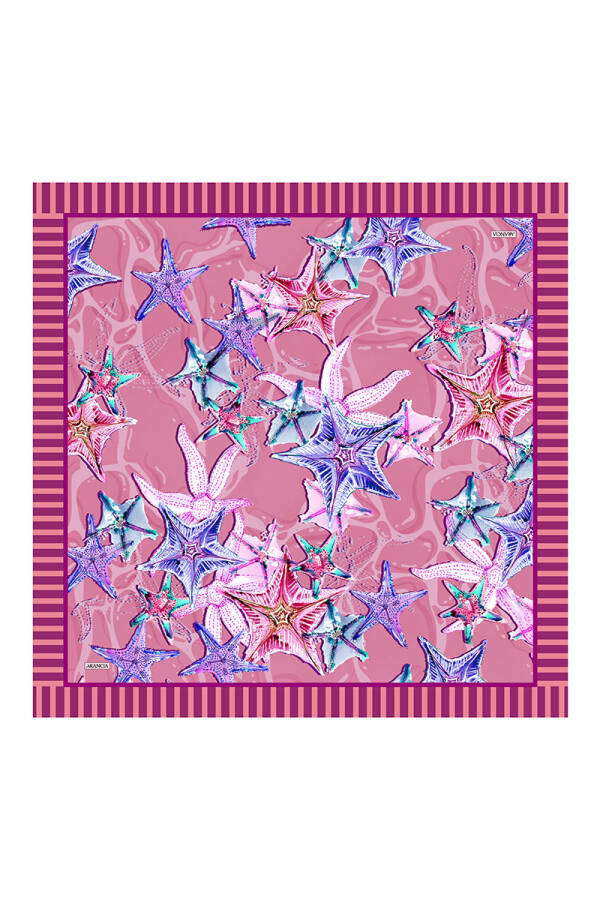 Pembe 90X90 Pure Touch Eşarp - 1