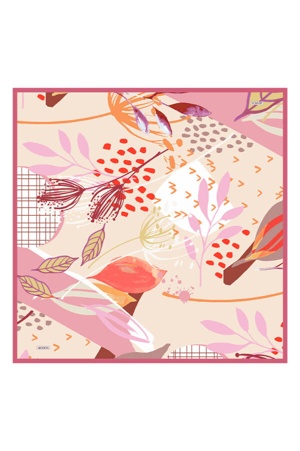 Pembe 90X90 Pure Touch Eşarp - 1