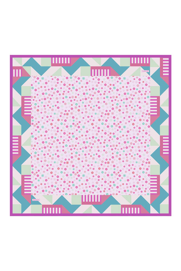 Pembe 90X90 Pure Touch Eşarp - 1