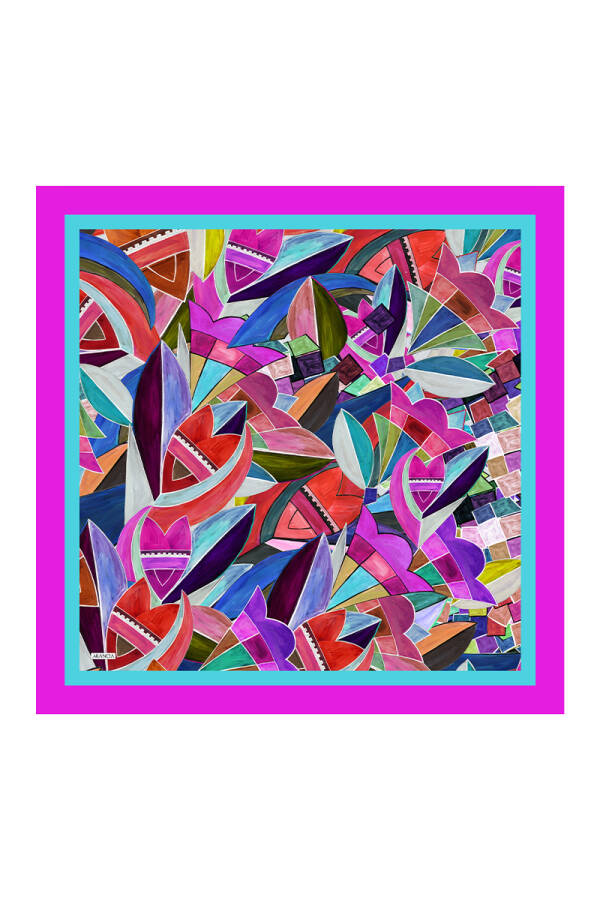 Pembe 90X90 Pure Touch Eşarp - 1