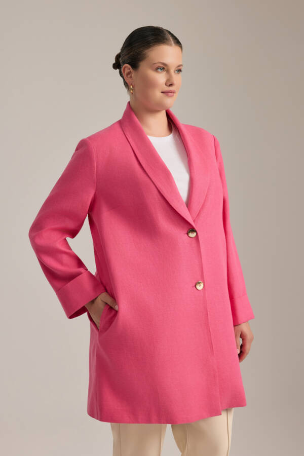 Pembe Keten Kap - Aker