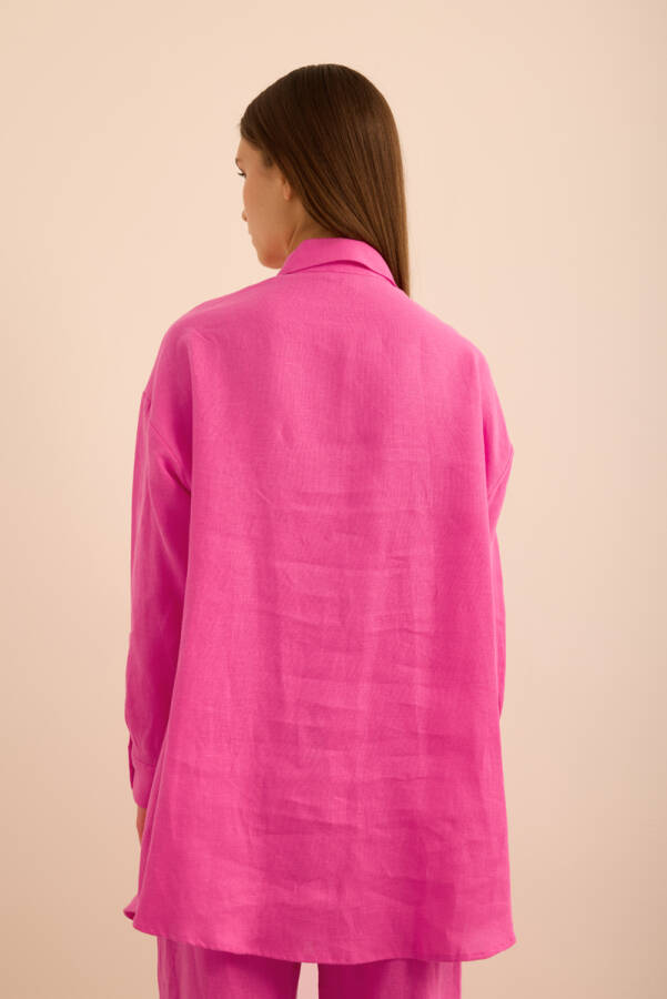 Pembe Keten Tunik - 7