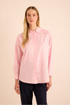 Pembe Sırtı Volan Detaylı Cotton Gömlek - 5