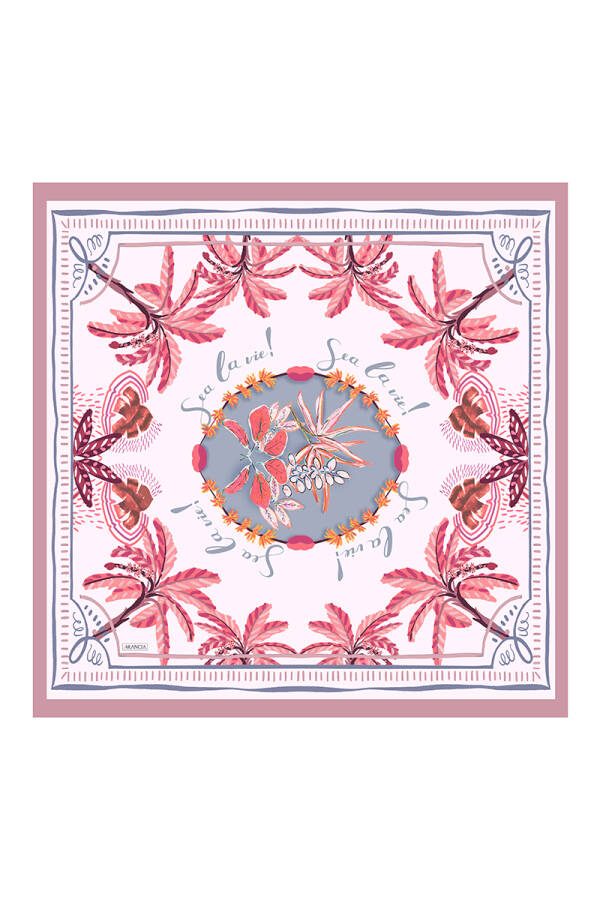 Pudra 90X90 Pure Touch Eşarp - 1