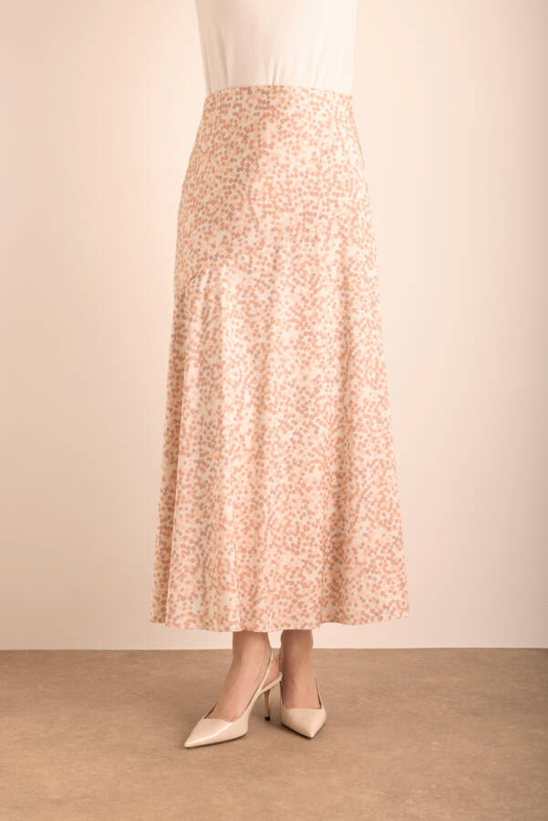 Pudra Desenli Etek - Aker (1)