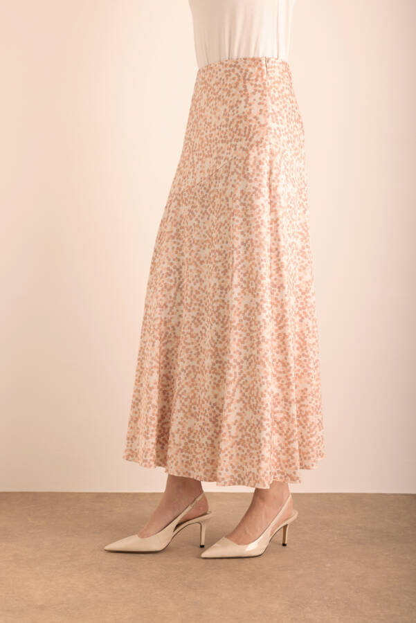 Pudra Desenli Etek - 4