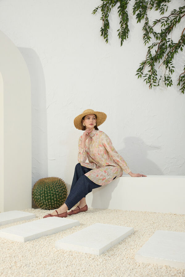 Pudra Desenli Tunik - Aker (1)